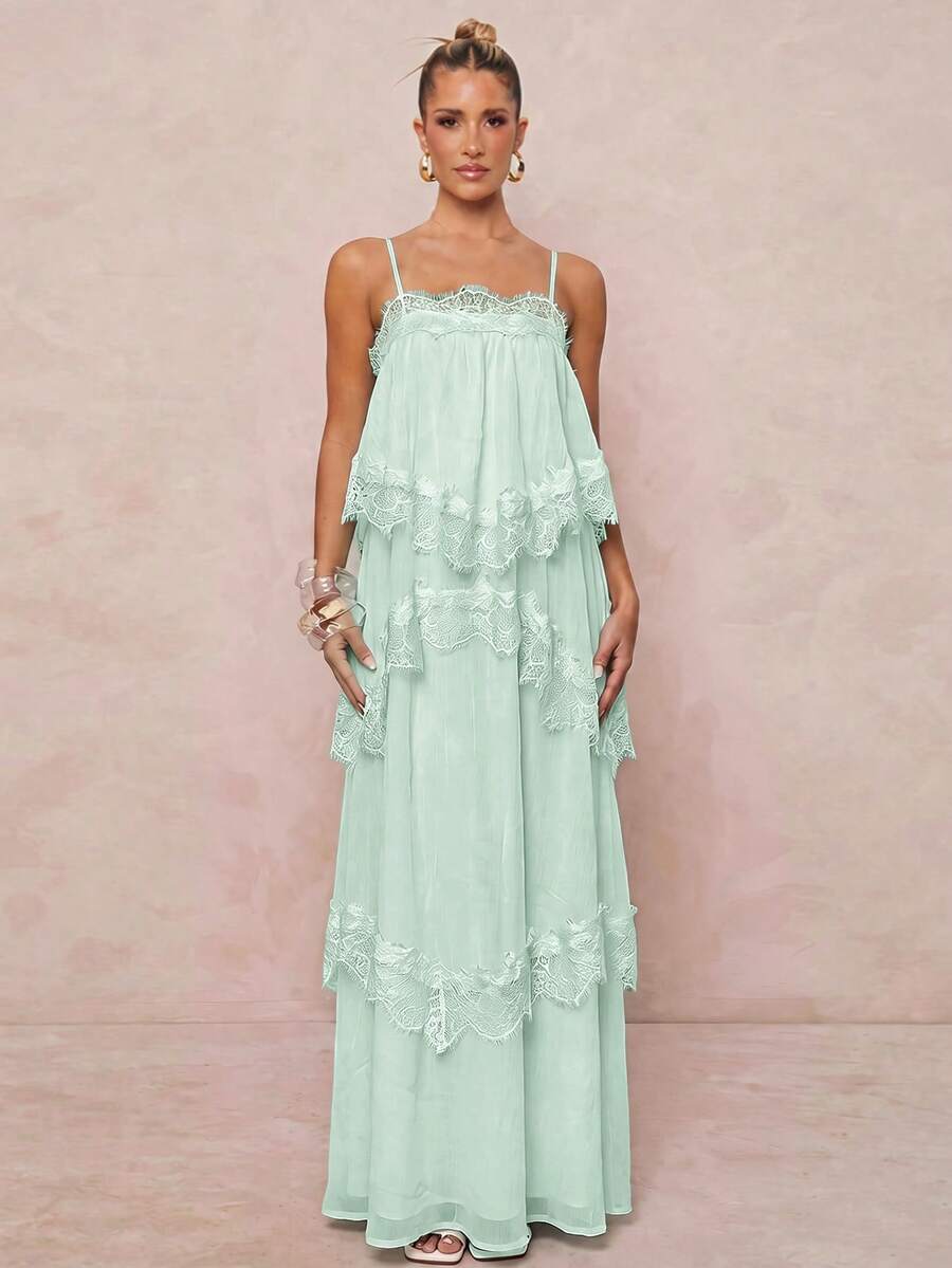 Wisteria™ | Tiered Lace Maxi Dress