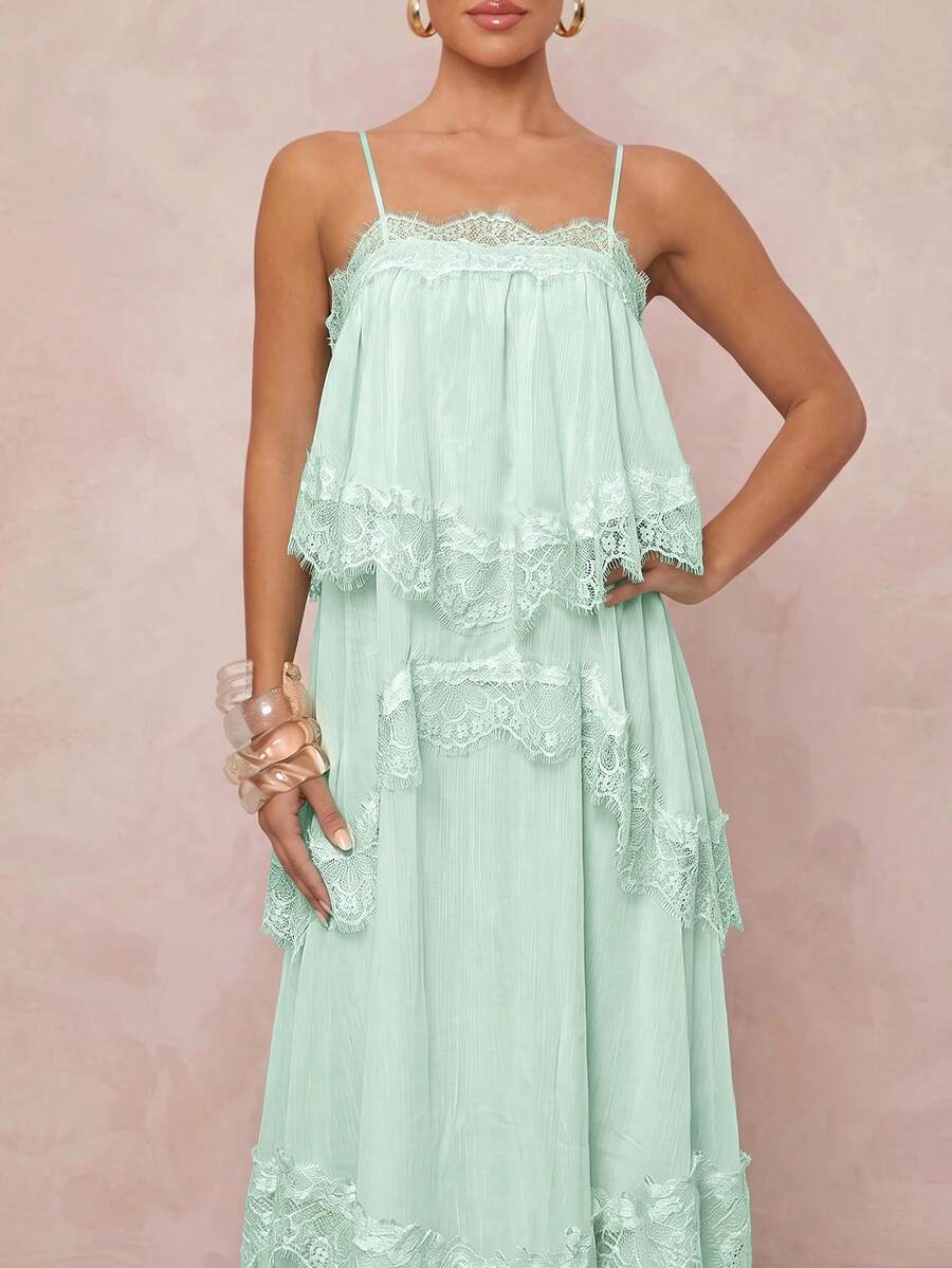 Wisteria™ | Tiered Lace Maxi Dress