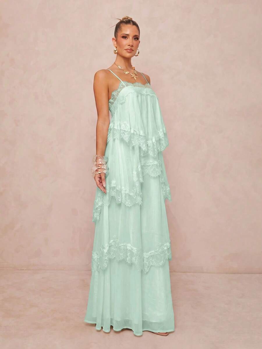 Wisteria™ | Tiered Lace Maxi Dress