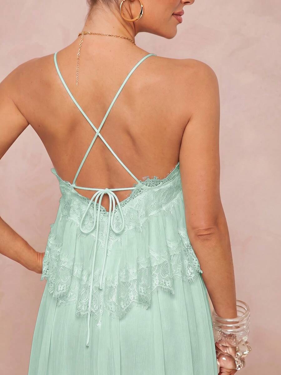 Wisteria™ | Tiered Lace Maxi Dress