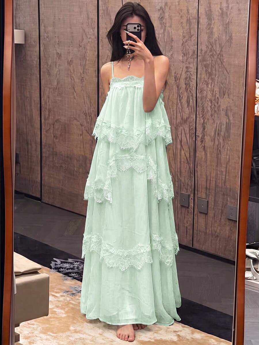 Wisteria™ | Tiered Lace Maxi Dress