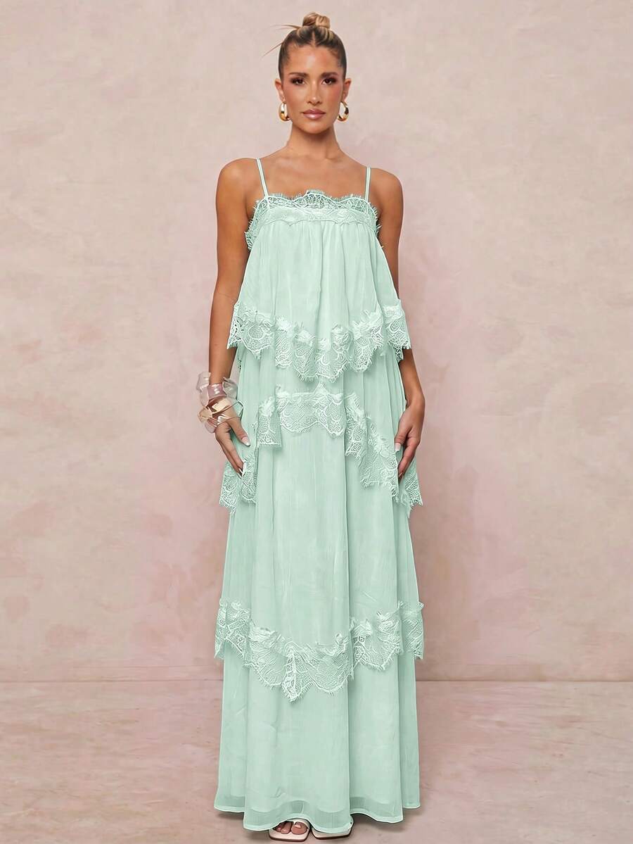 Wisteria™ | Tiered Lace Maxi Dress