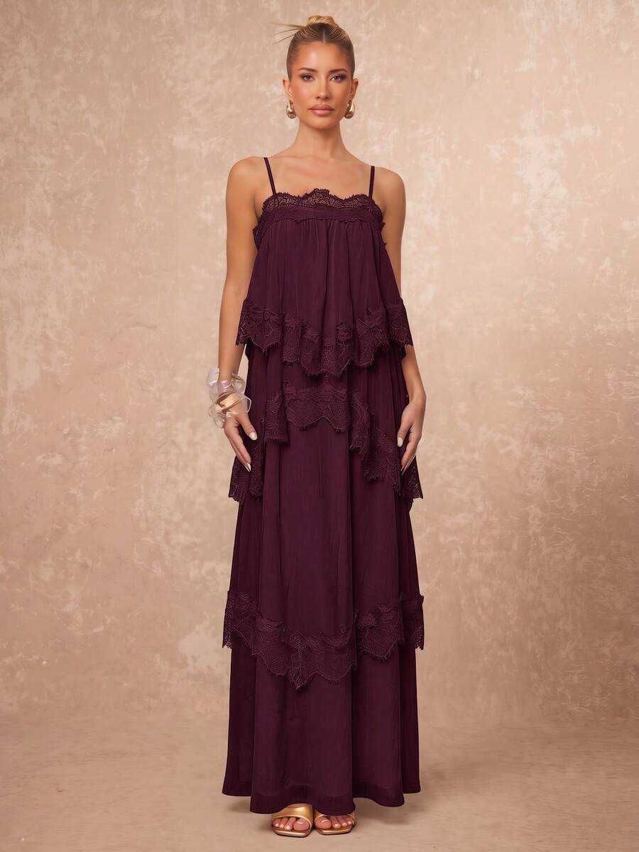 Wisteria™ | Tiered Lace Maxi Dress