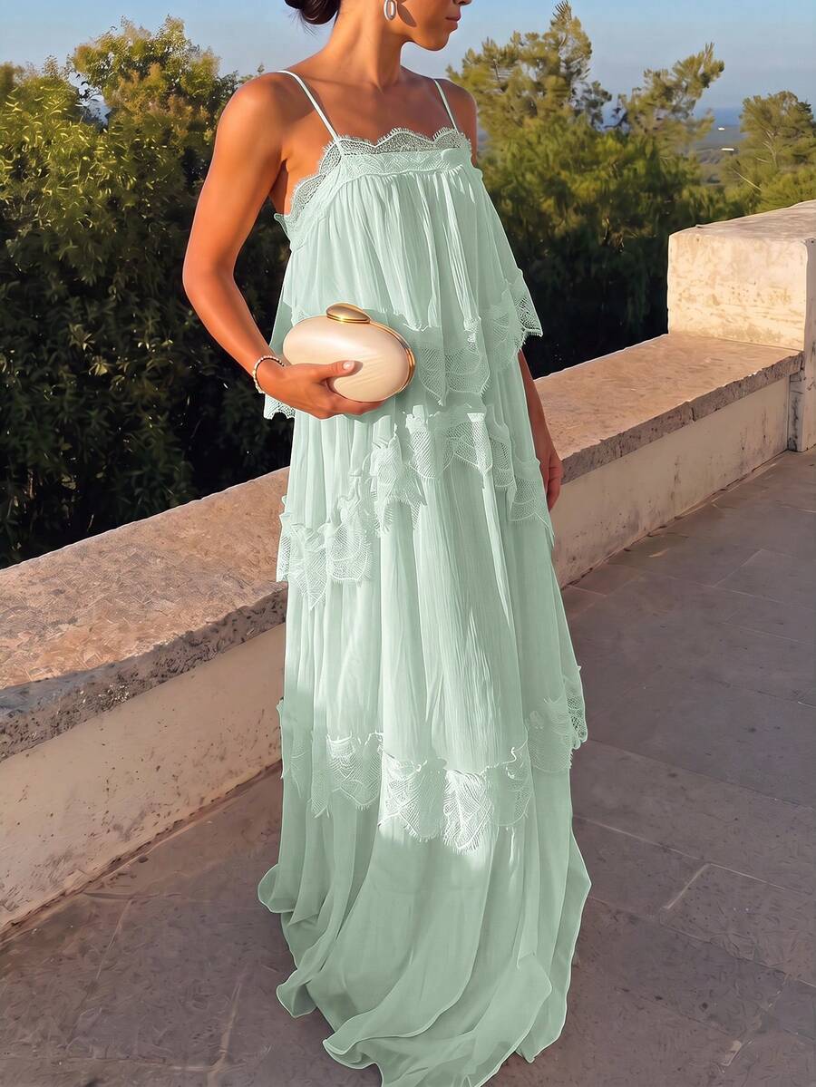 Wisteria™ | Tiered Lace Maxi Dress