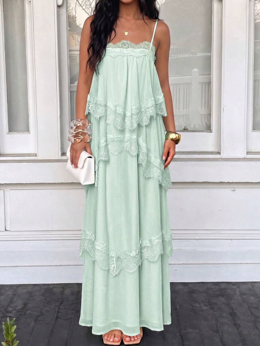 Wisteria™ | Tiered Lace Maxi Dress