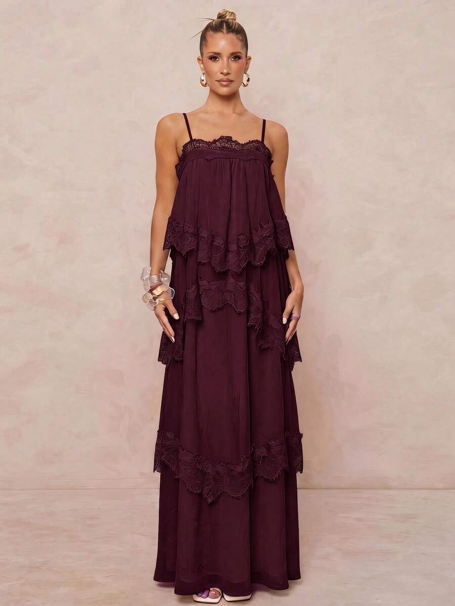 Wisteria™ | Tiered Lace Maxi Dress
