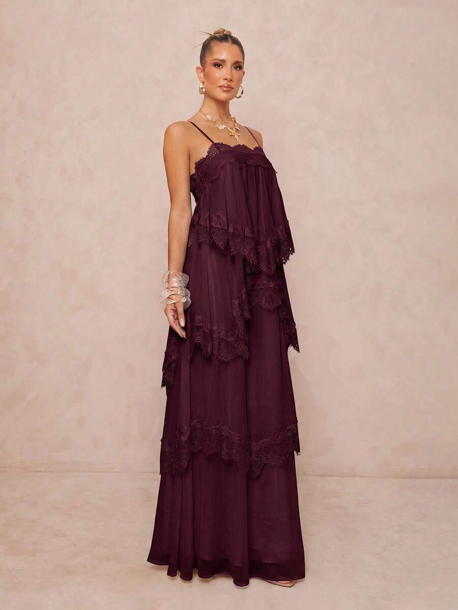 Wisteria™ | Tiered Lace Maxi Dress