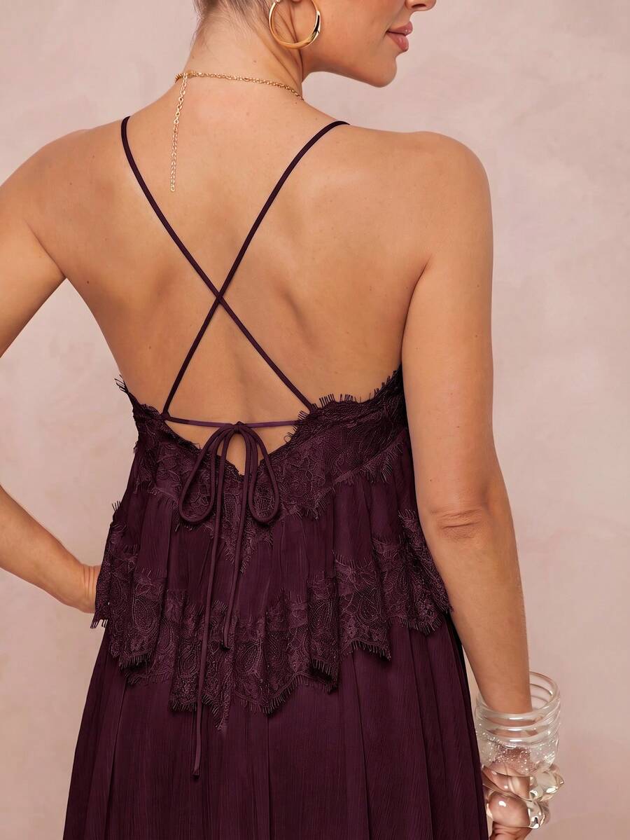 Wisteria™ | Tiered Lace Maxi Dress