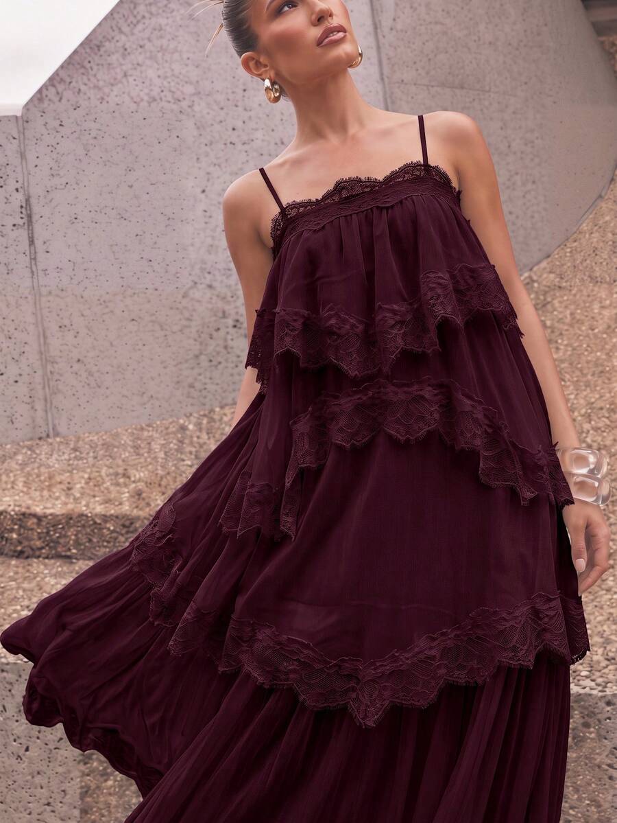 Wisteria™ | Tiered Lace Maxi Dress