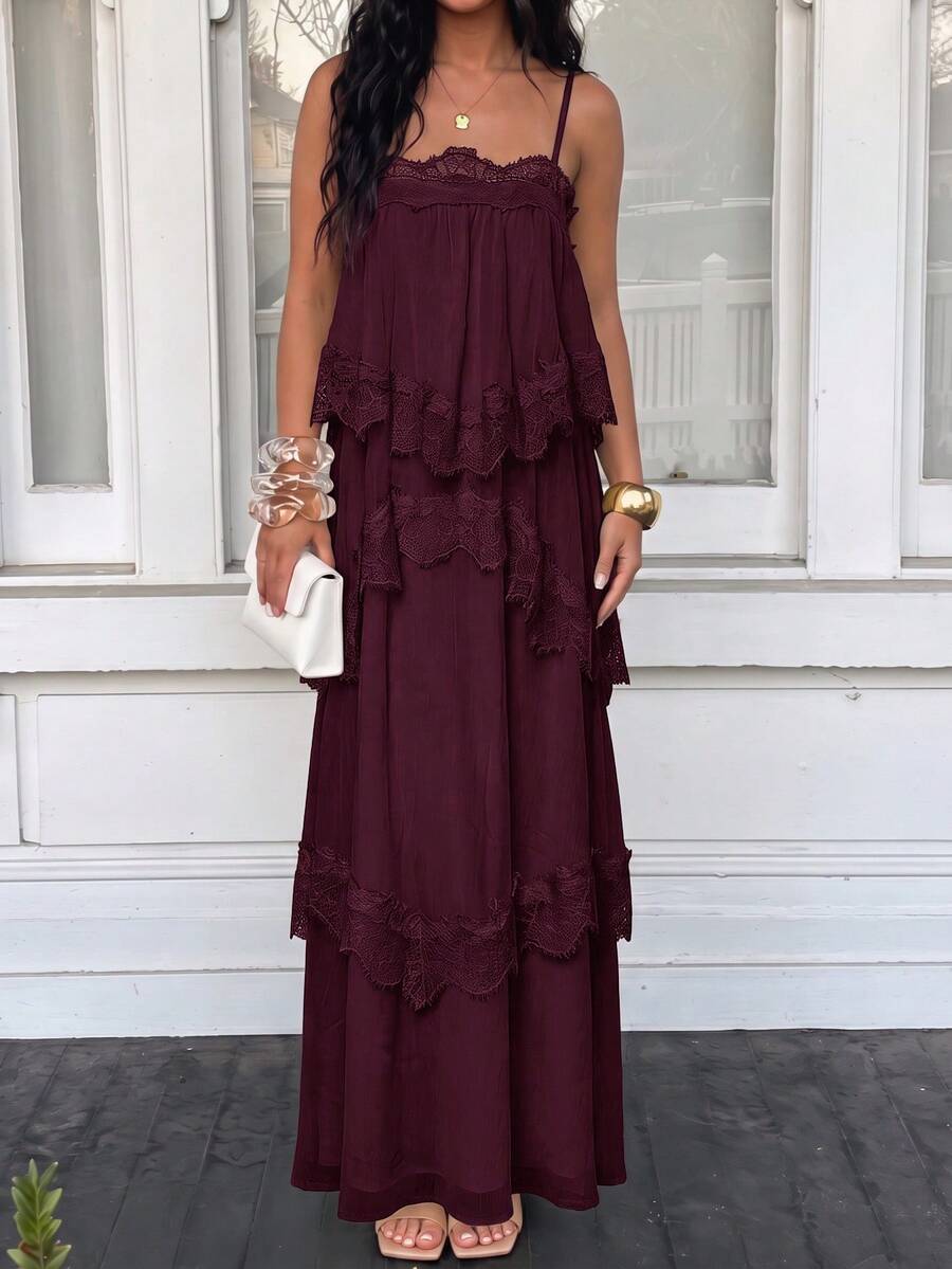 Wisteria™ | Tiered Lace Maxi Dress