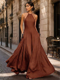 Greta™ | Halter Pocket Maxi Dress