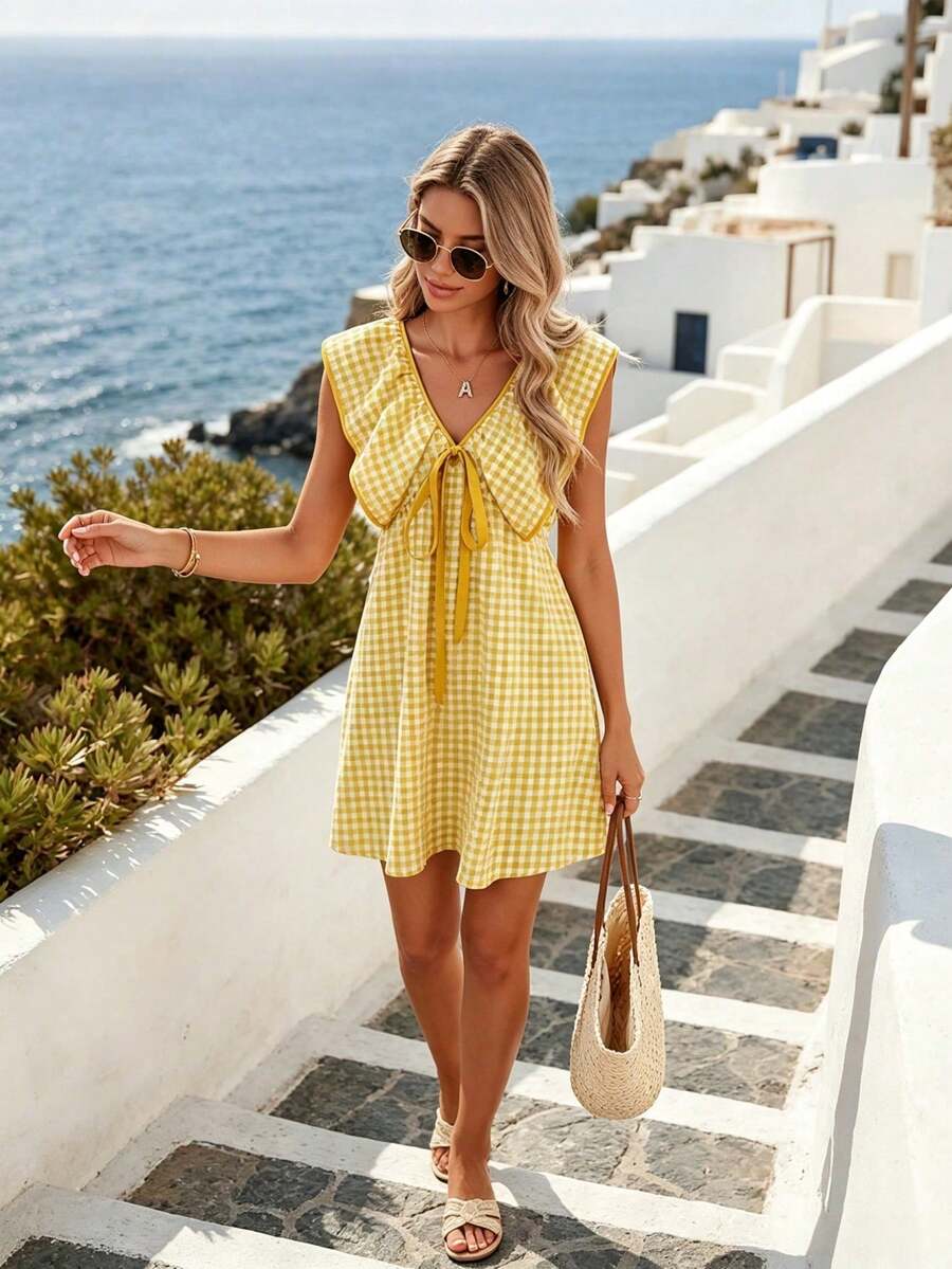 Daisy™ | Gingham Mini Dress