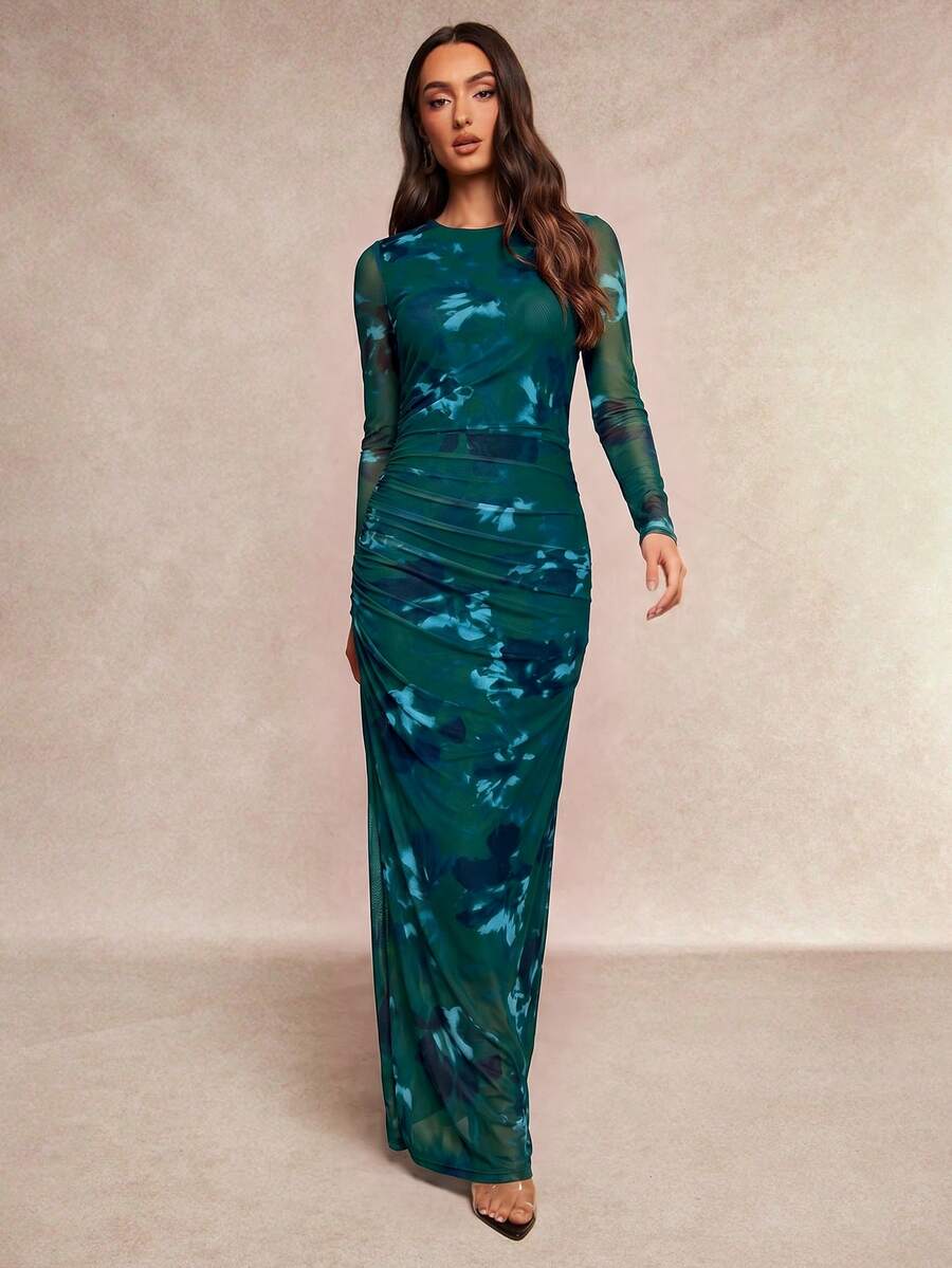 Saskia™ | Pleated Mermaid Maxi Dress