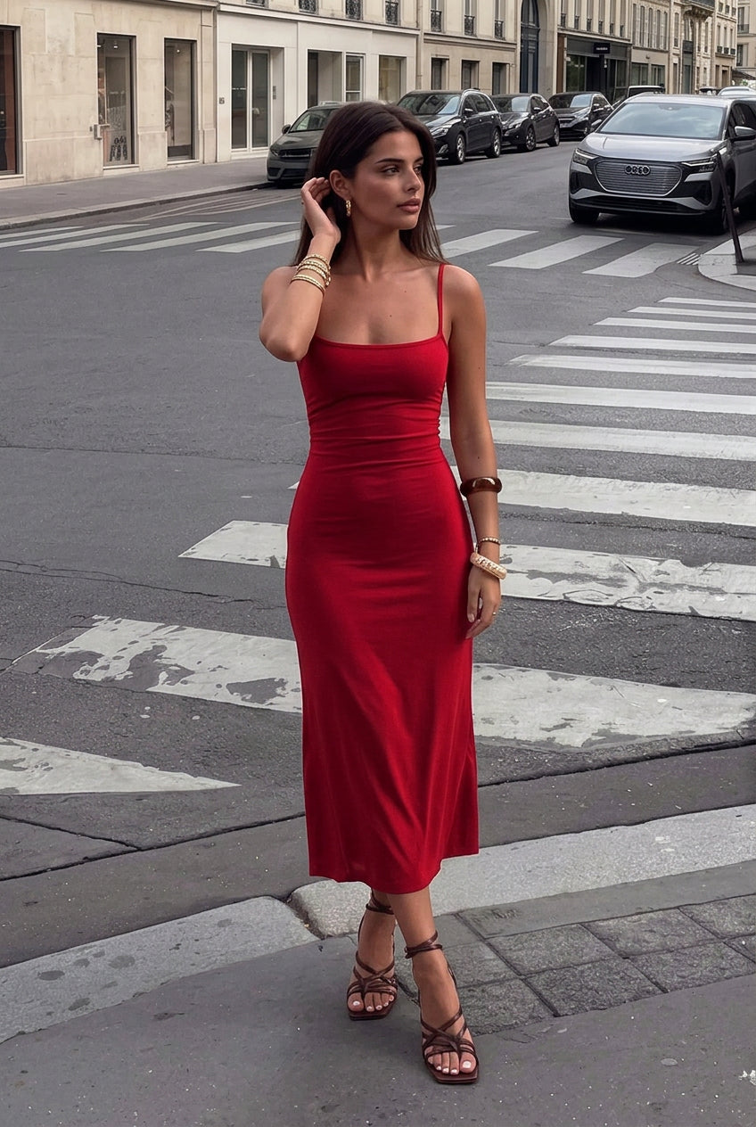 Lyra™ | Cami Slip Midi Dress