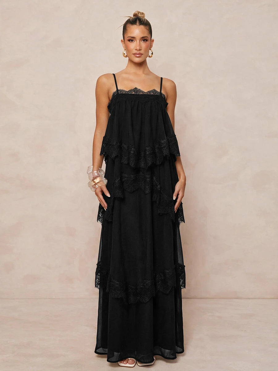 Wisteria™ | Tiered Lace Maxi Dress
