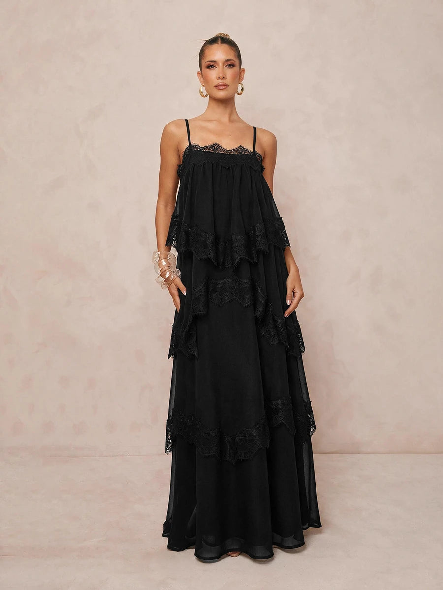 Wisteria™ | Tiered Lace Maxi Dress