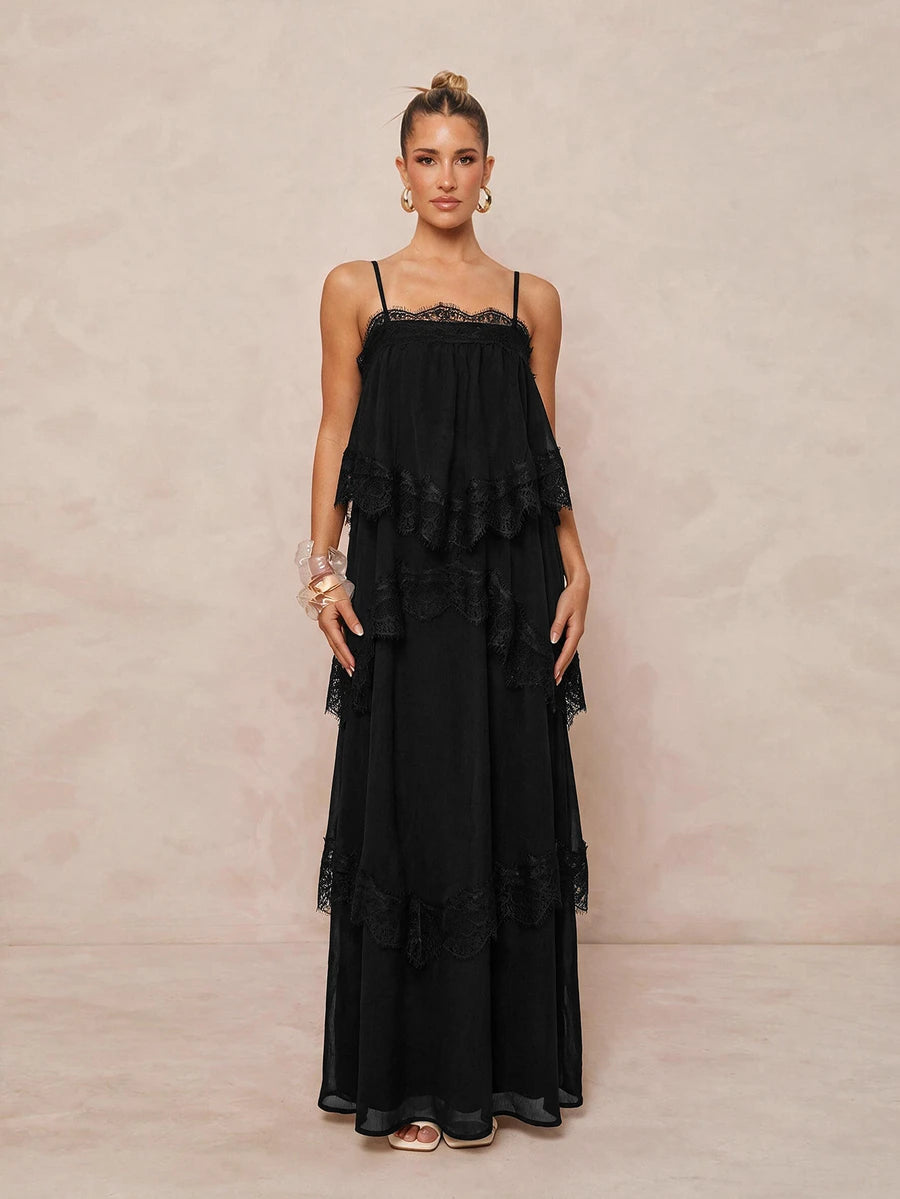 Wisteria™ | Tiered Lace Maxi Dress