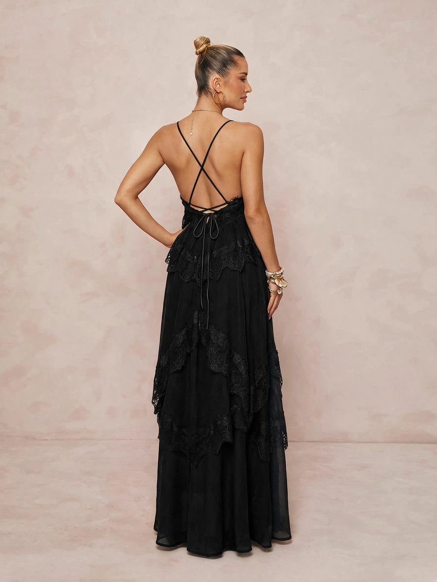 Wisteria™ | Tiered Lace Maxi Dress
