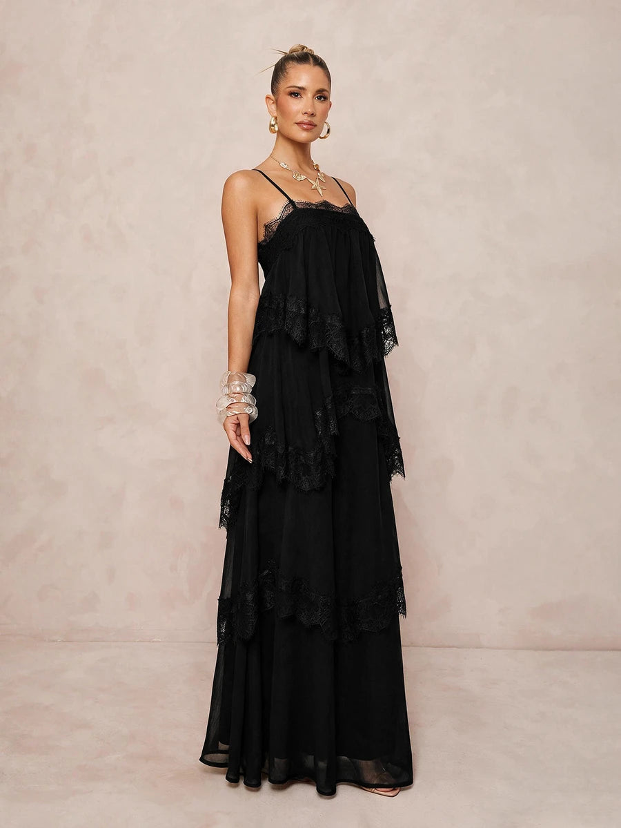 Wisteria™ | Tiered Lace Maxi Dress