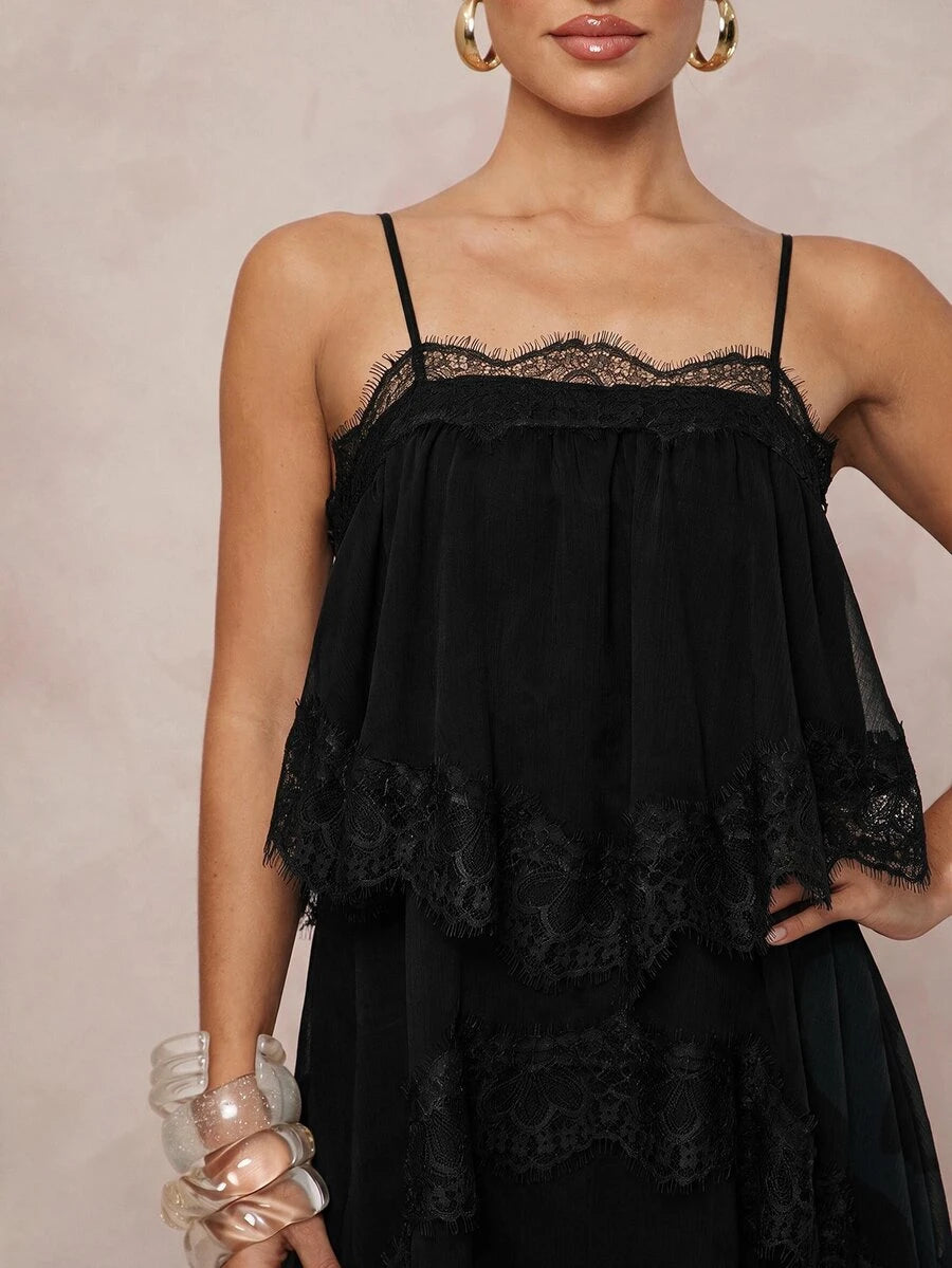 Wisteria™ | Tiered Lace Maxi Dress