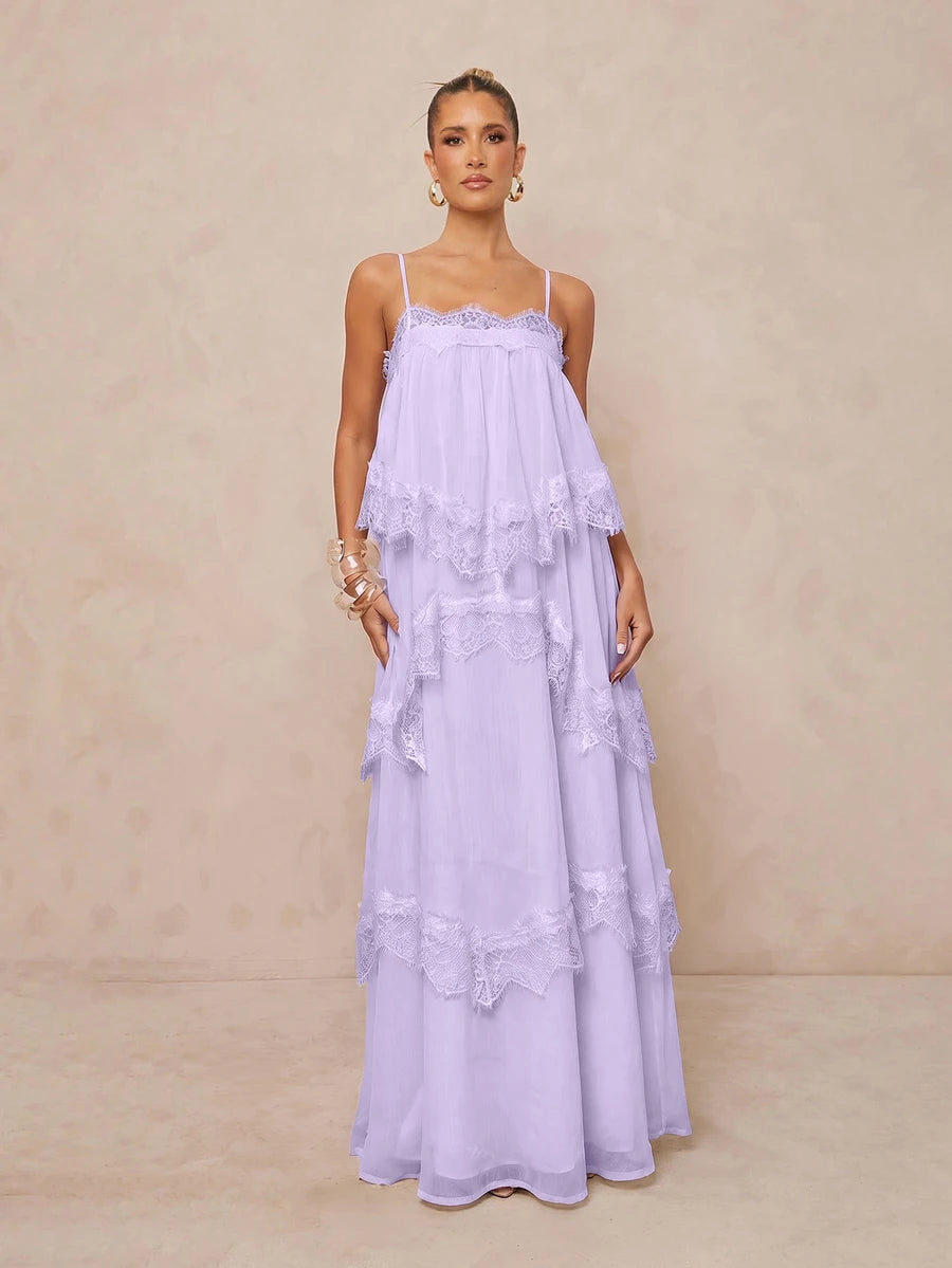 Wisteria™ | Tiered Lace Maxi Dress
