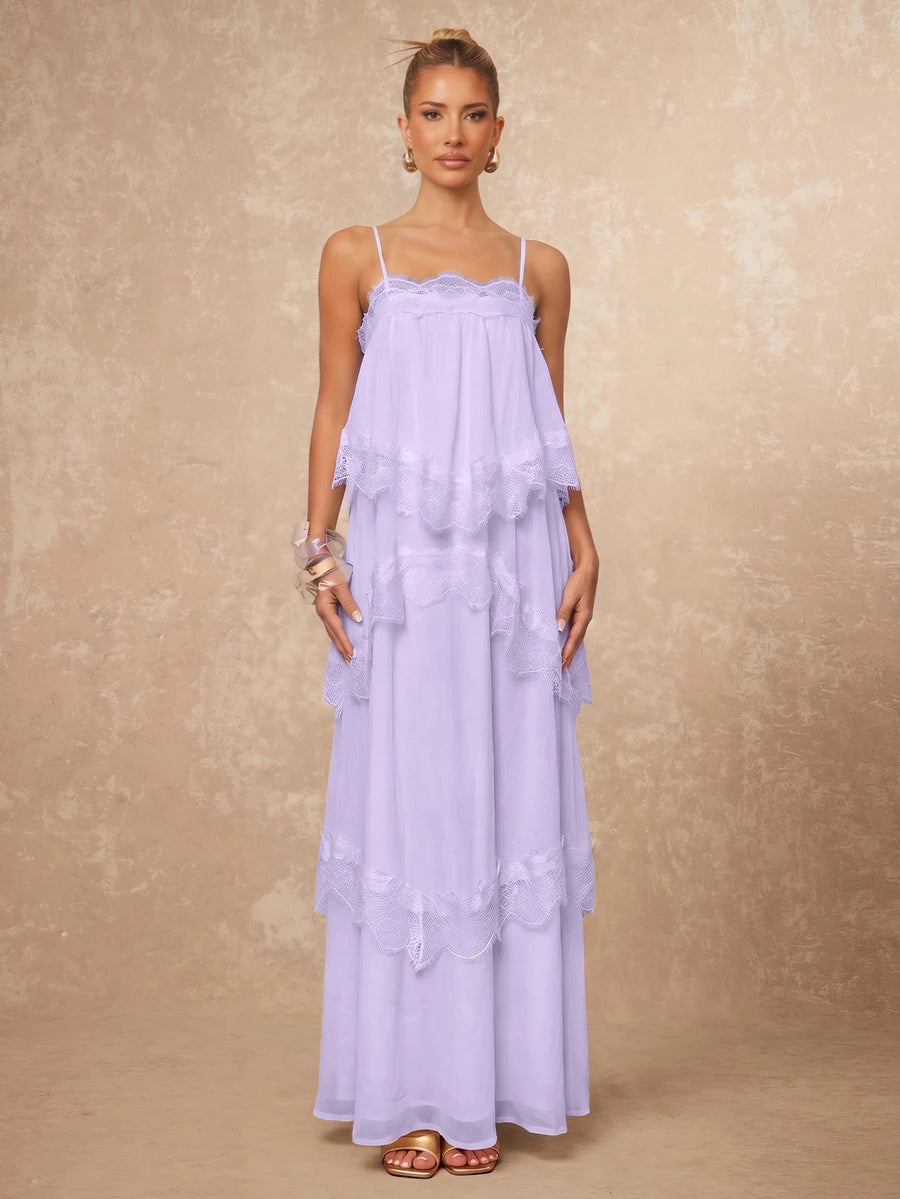 Wisteria™ | Tiered Lace Maxi Dress