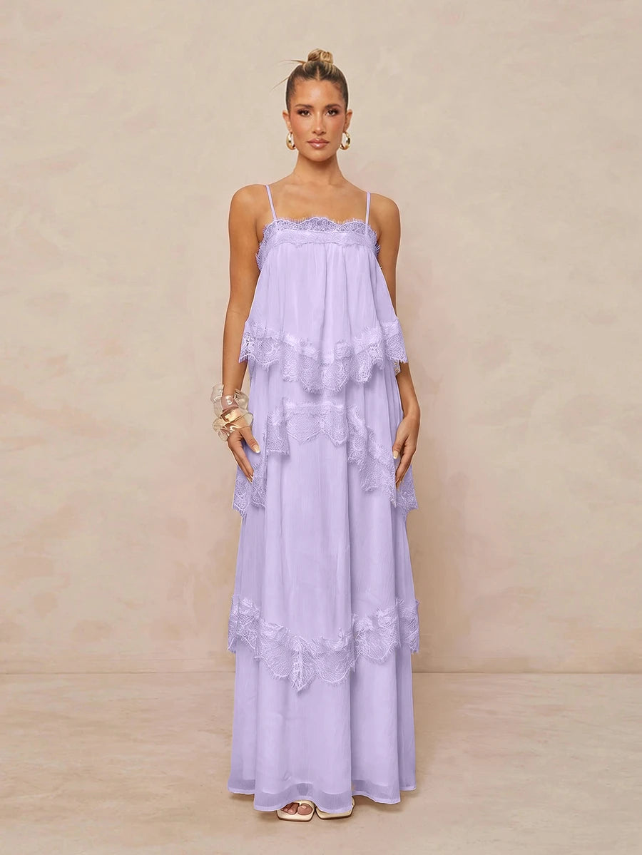 Wisteria™ | Tiered Lace Maxi Dress