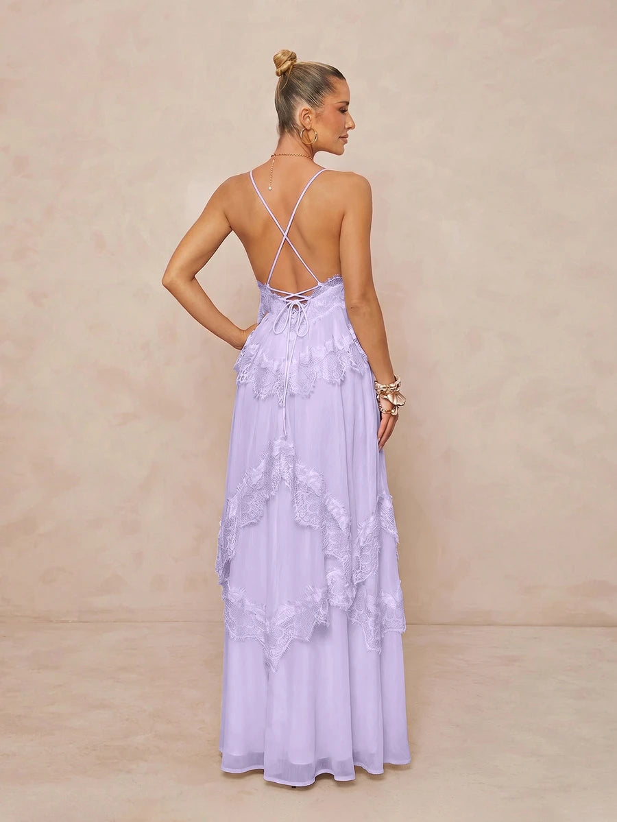 Wisteria™ | Tiered Lace Maxi Dress
