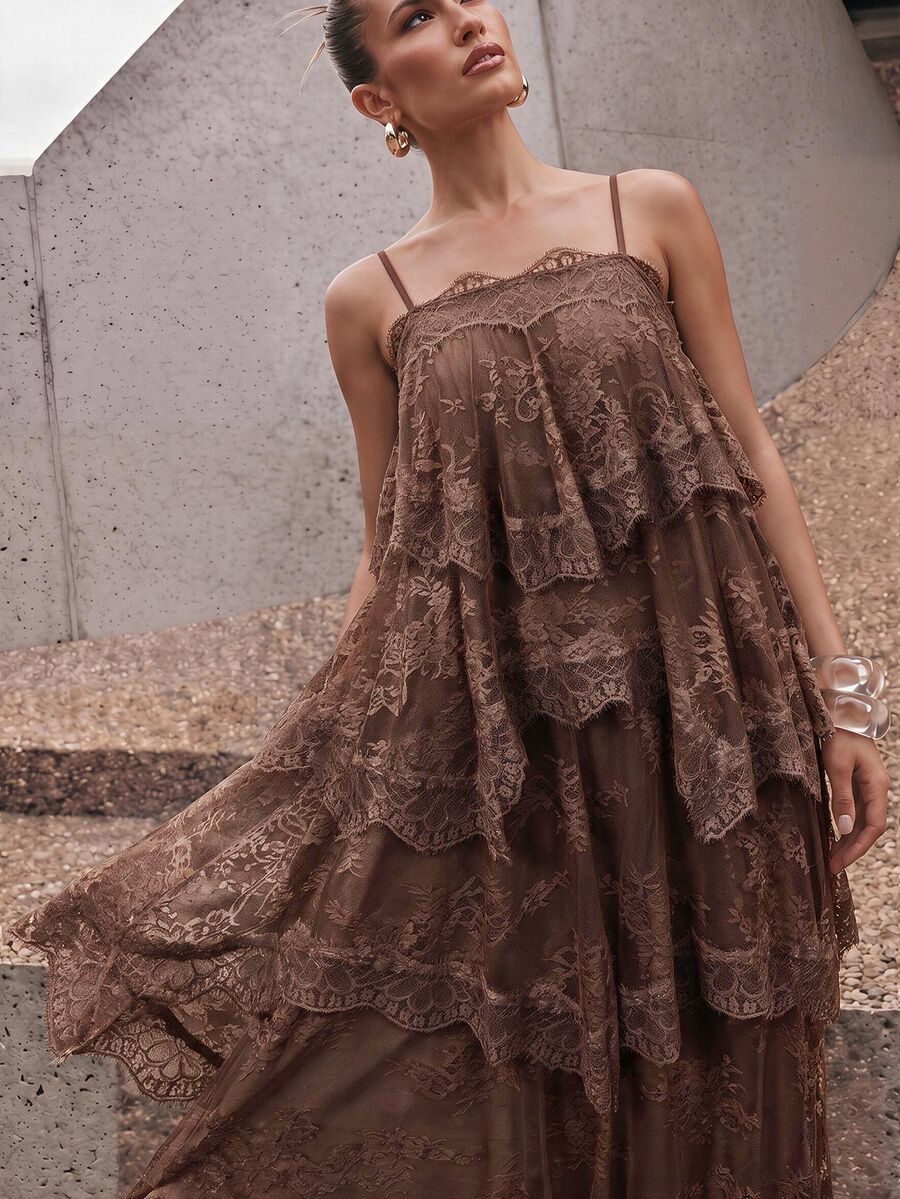 Wisteria™ | Tiered Lace Maxi Dress