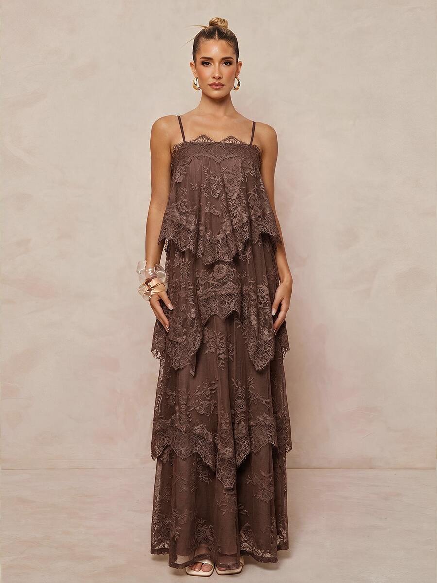 Wisteria™ | Tiered Lace Maxi Dress