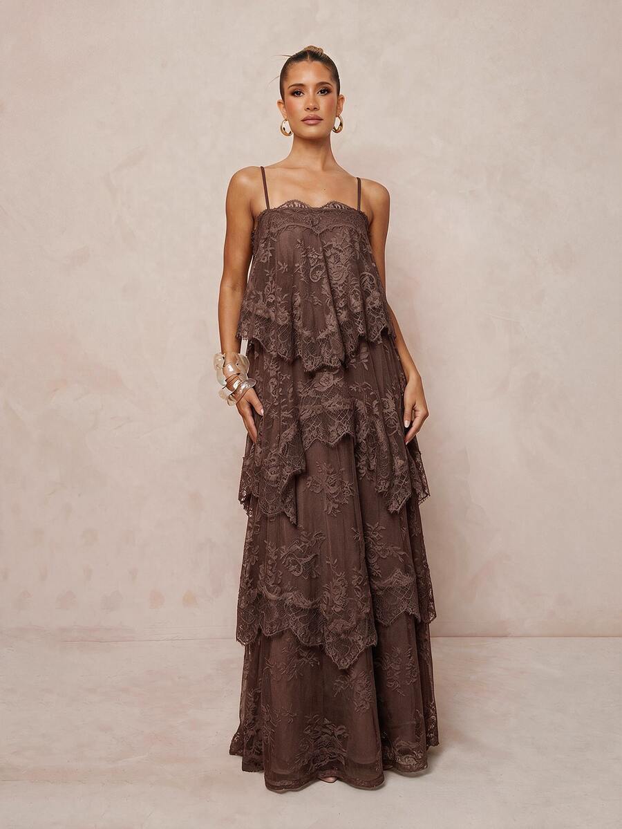 Wisteria™ | Tiered Lace Maxi Dress
