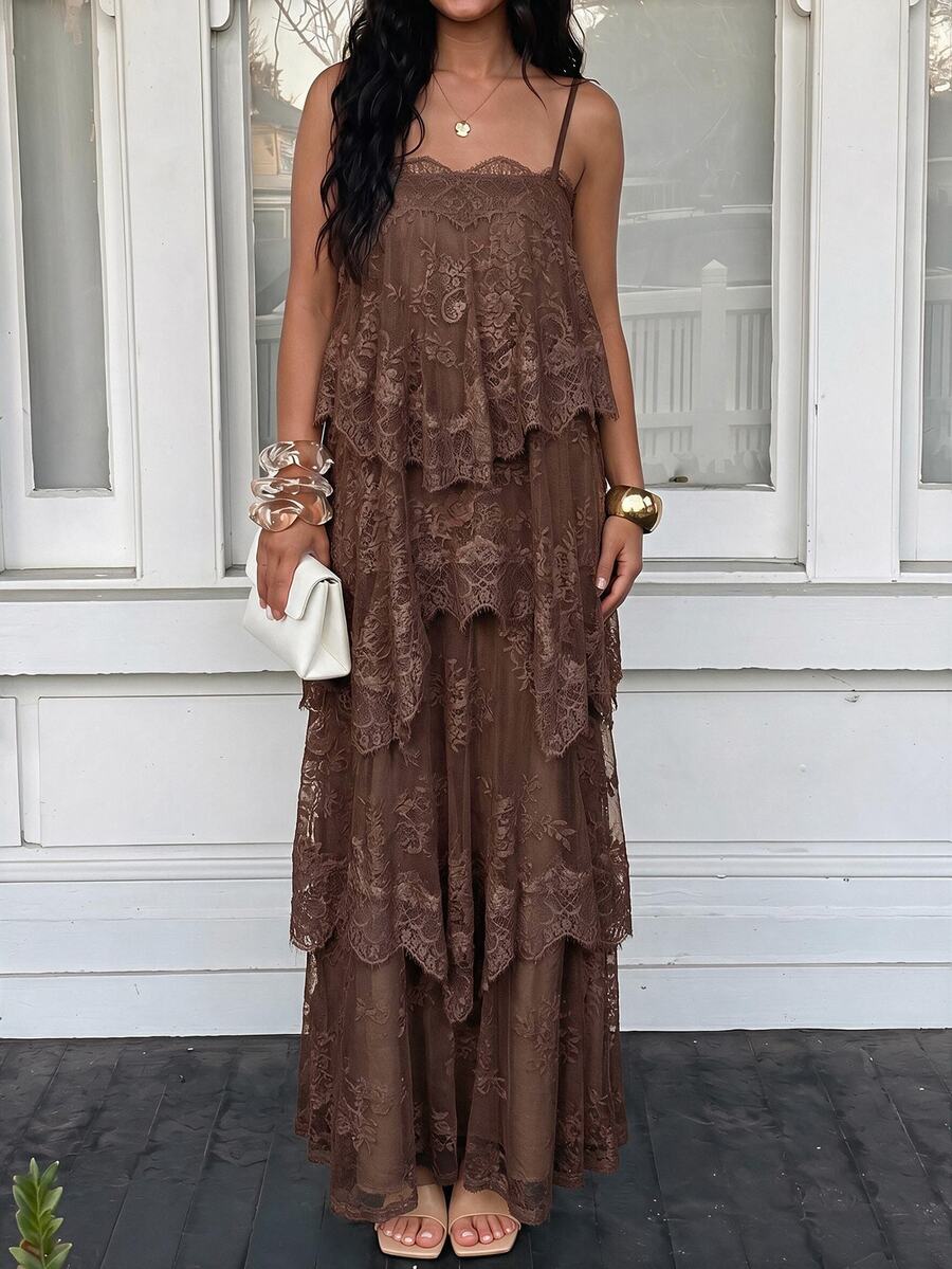 Wisteria™ | Tiered Lace Maxi Dress