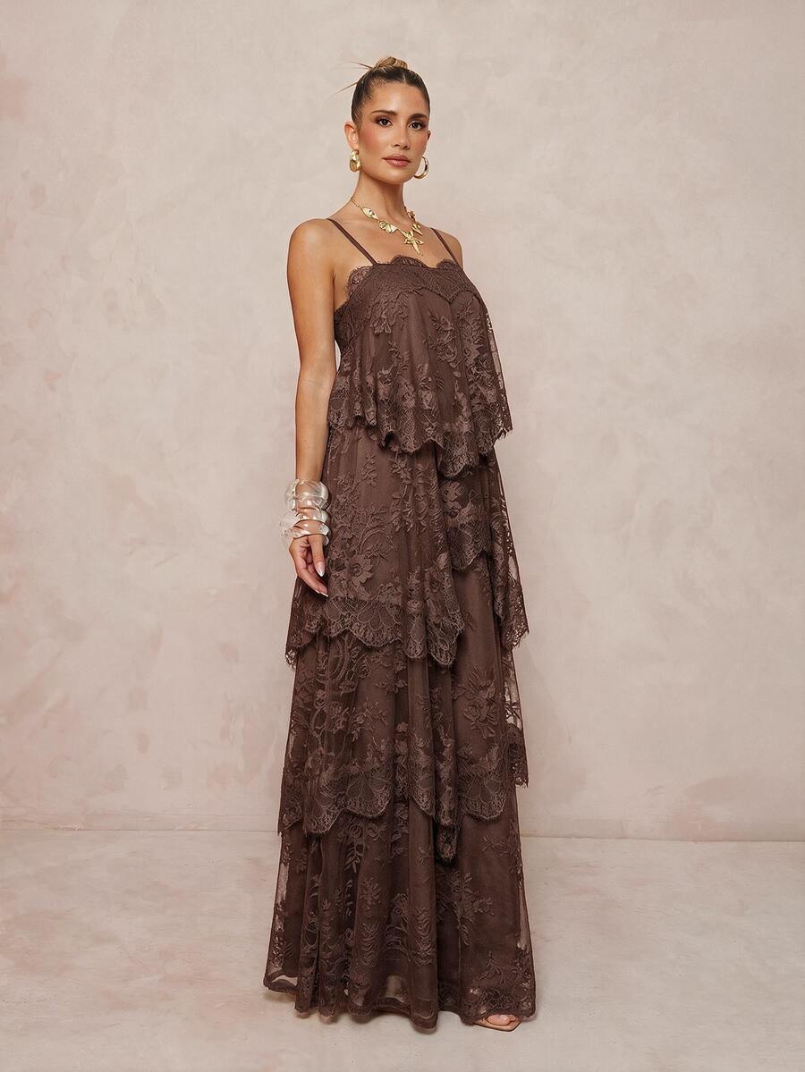 Wisteria™ | Tiered Lace Maxi Dress
