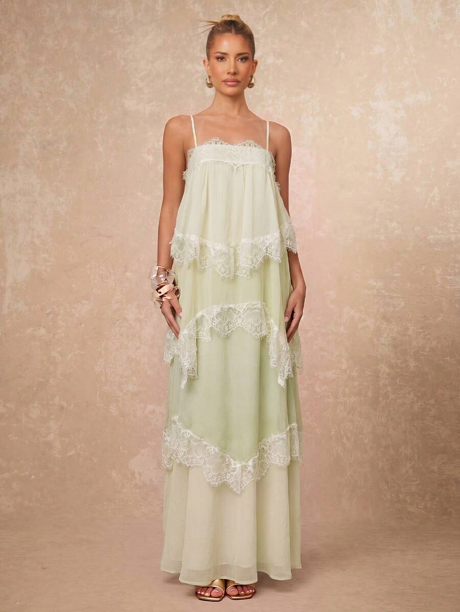 Wisteria™ | Tiered Lace Maxi Dress