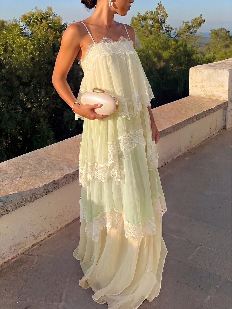 Wisteria™ | Tiered Lace Maxi Dress
