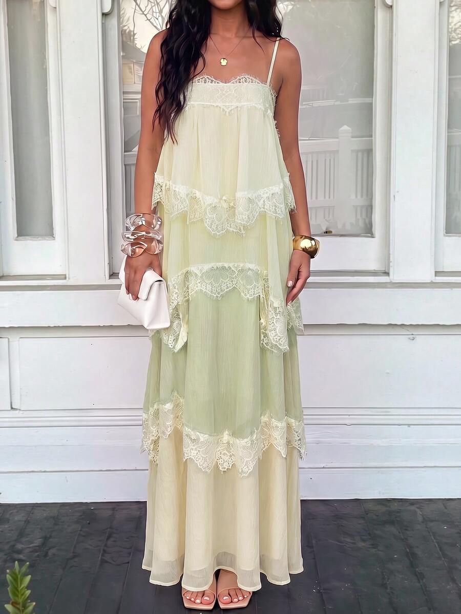 Wisteria™ | Tiered Lace Maxi Dress