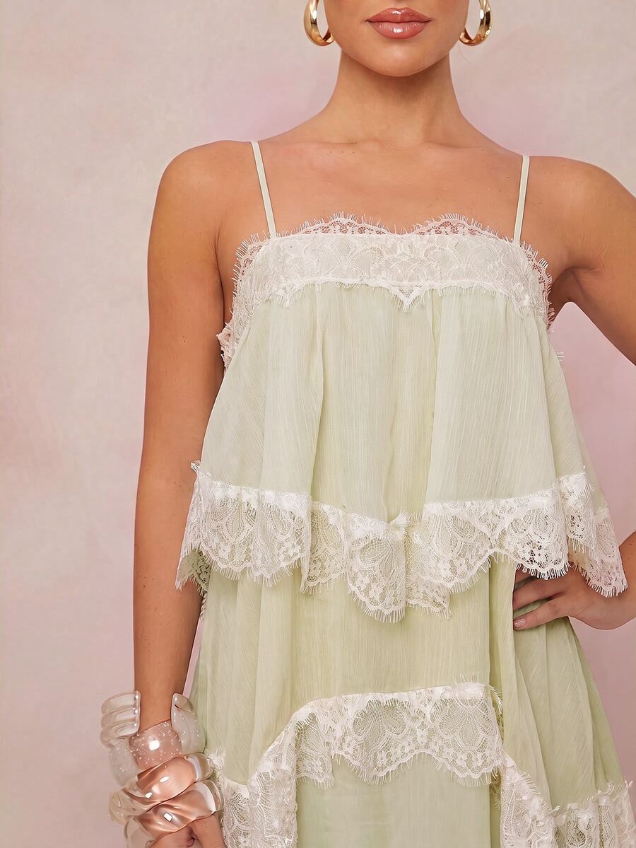 Wisteria™ | Tiered Lace Maxi Dress