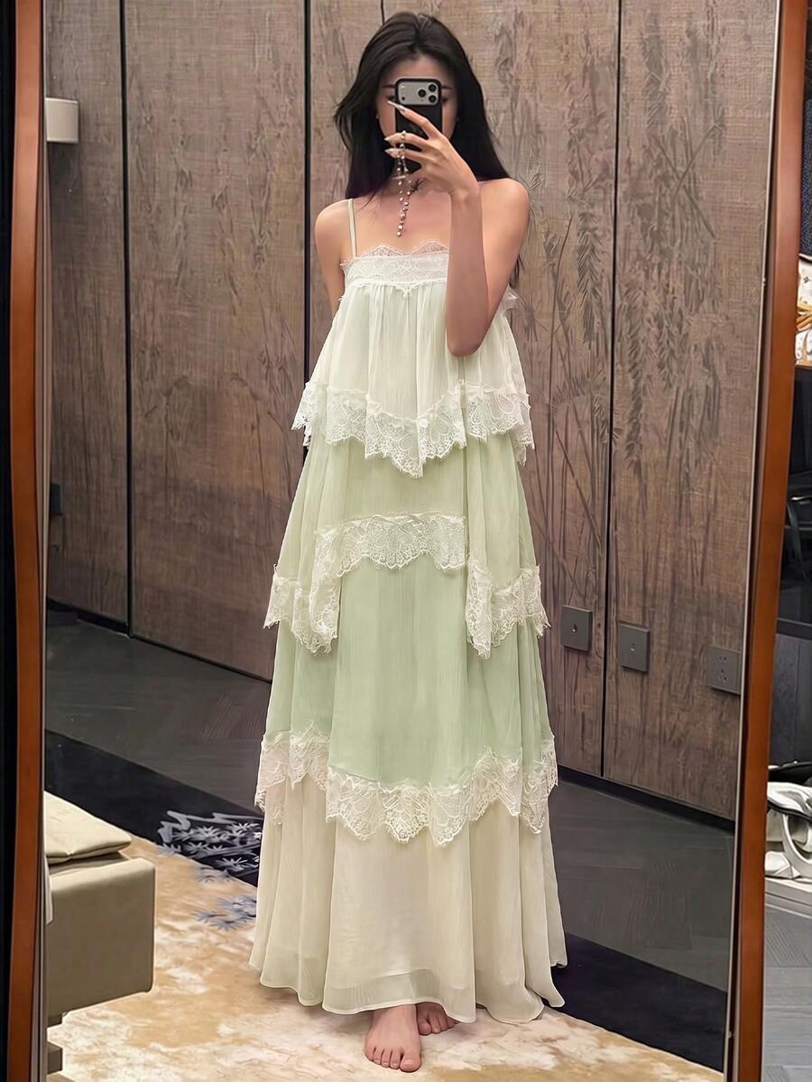Wisteria™ | Tiered Lace Maxi Dress