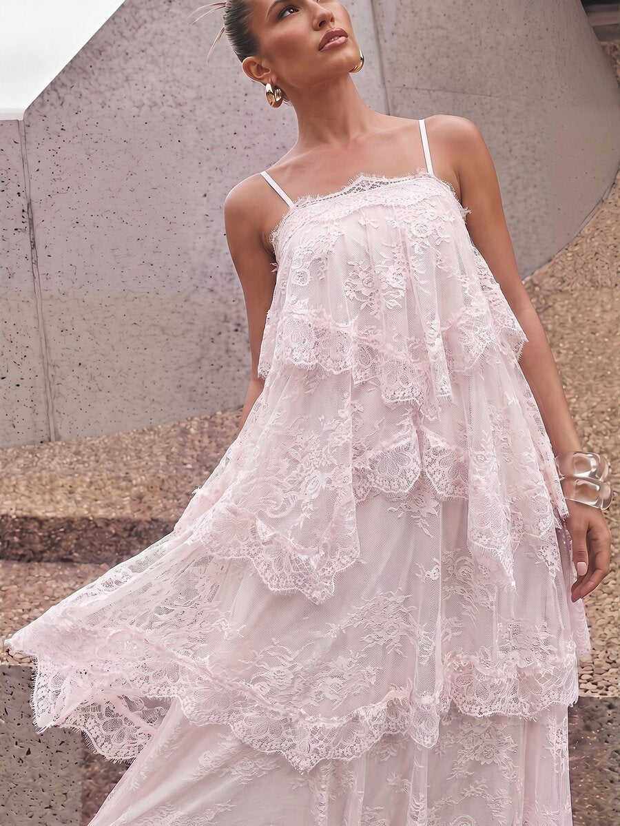 Wisteria™ | Tiered Lace Maxi Dress