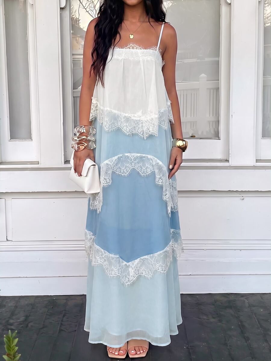 Wisteria™ | Tiered Lace Maxi Dress