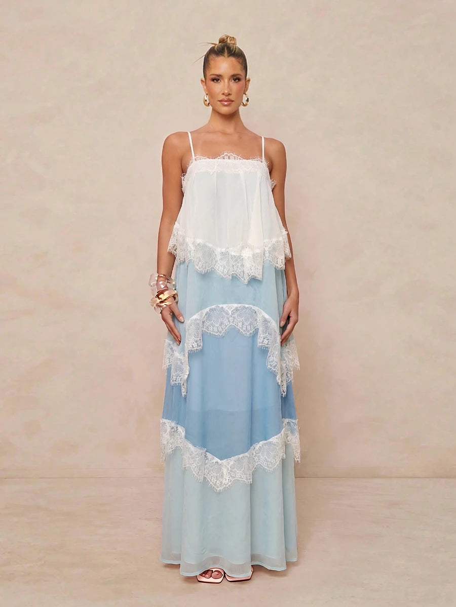 Wisteria™ | Tiered Lace Maxi Dress