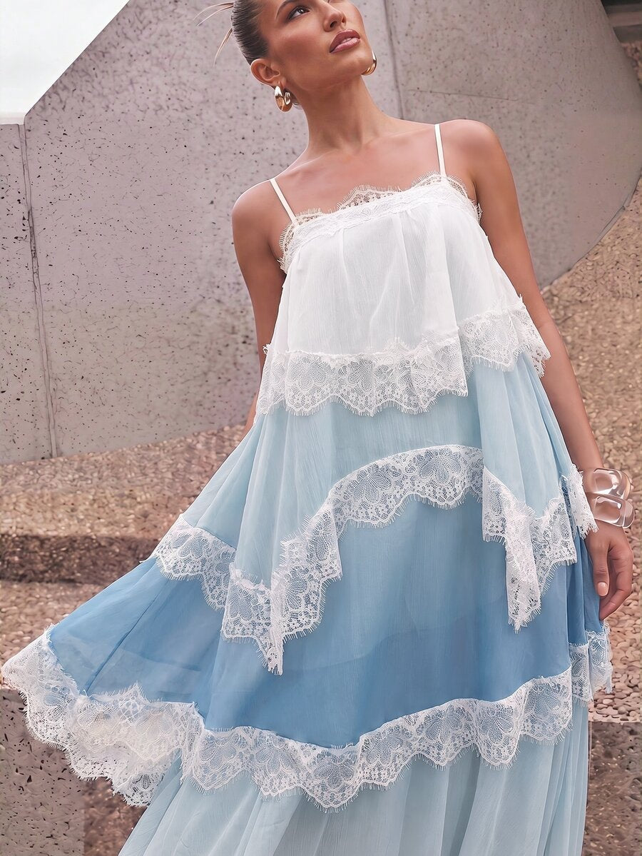Wisteria™ | Tiered Lace Maxi Dress