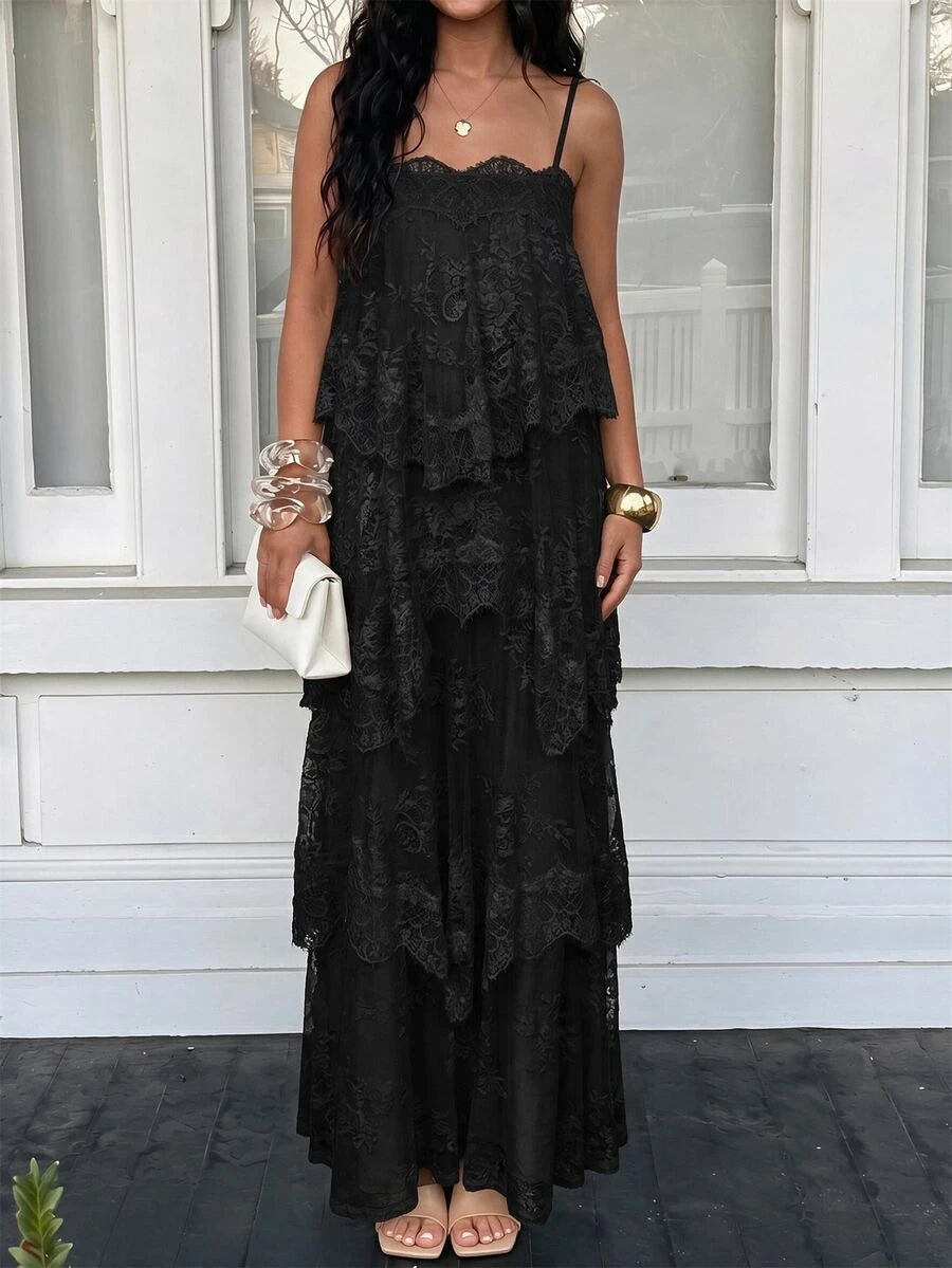 Wisteria™ | Tiered Lace Maxi Dress