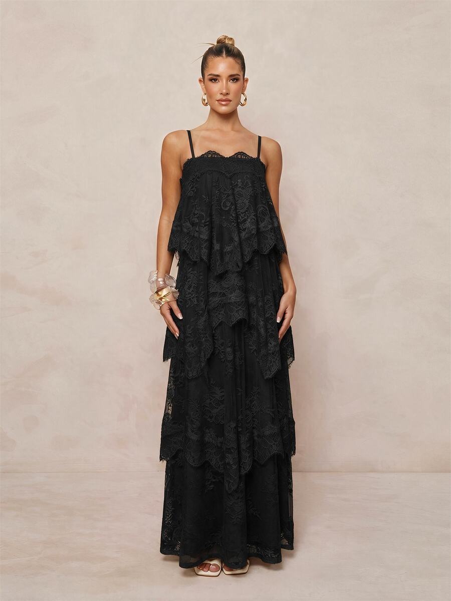 Wisteria™ | Tiered Lace Maxi Dress