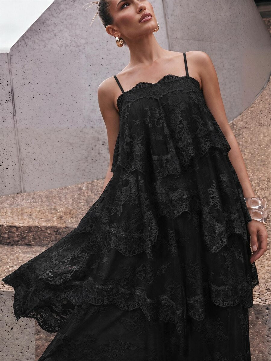 Wisteria™ | Tiered Lace Maxi Dress