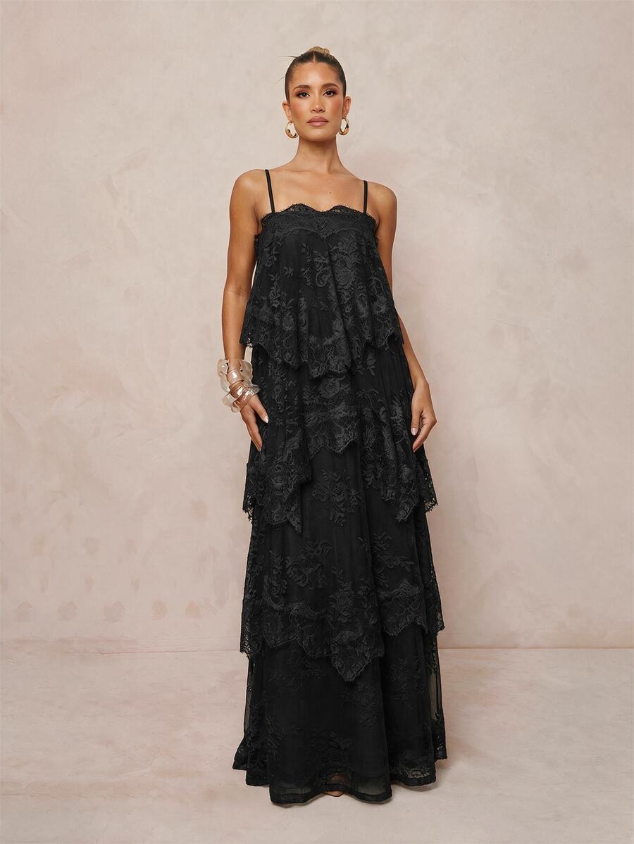Wisteria™ | Tiered Lace Maxi Dress