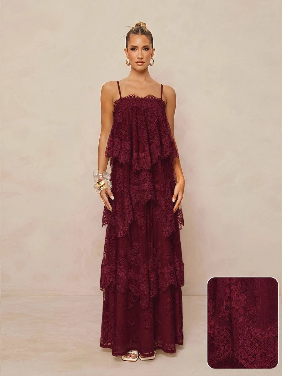 Wisteria™ | Tiered Lace Maxi Dress