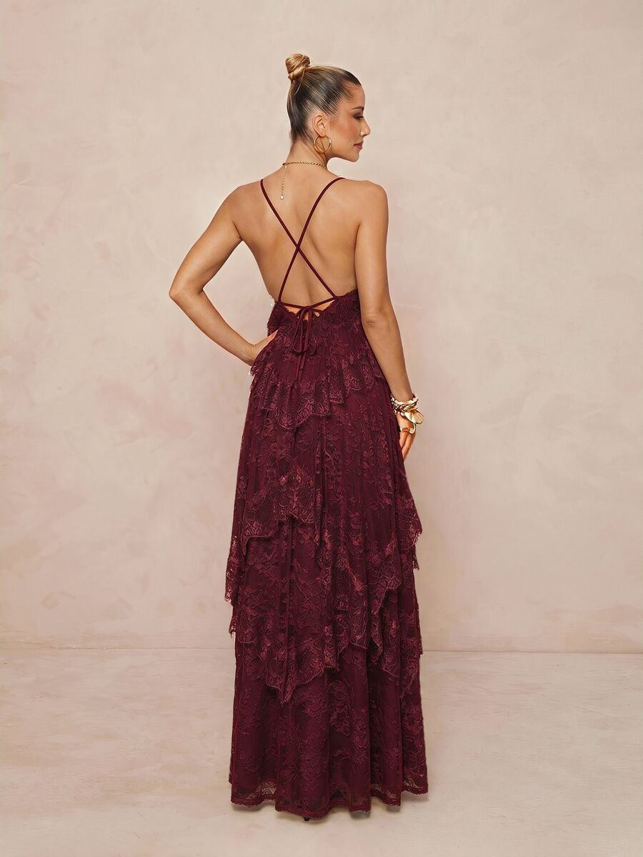 Wisteria™ | Tiered Lace Maxi Dress