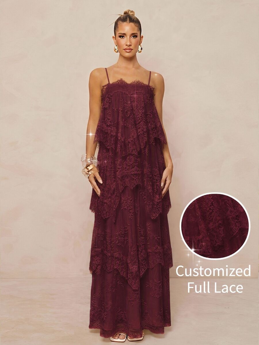 Wisteria™ | Tiered Lace Maxi Dress