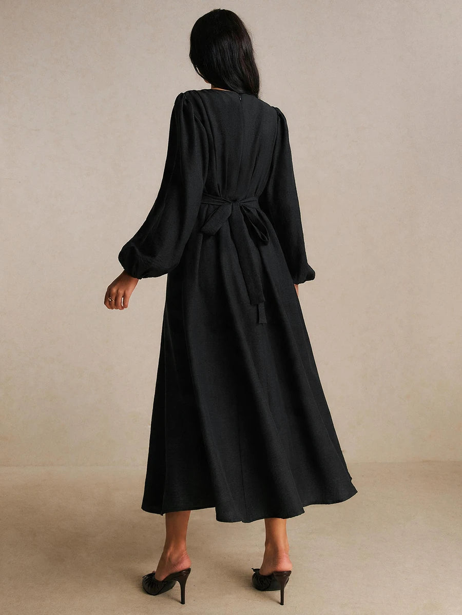 Elodie™ | Ruched Waist Maxi Dress